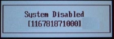 samsung system disabled bios master password